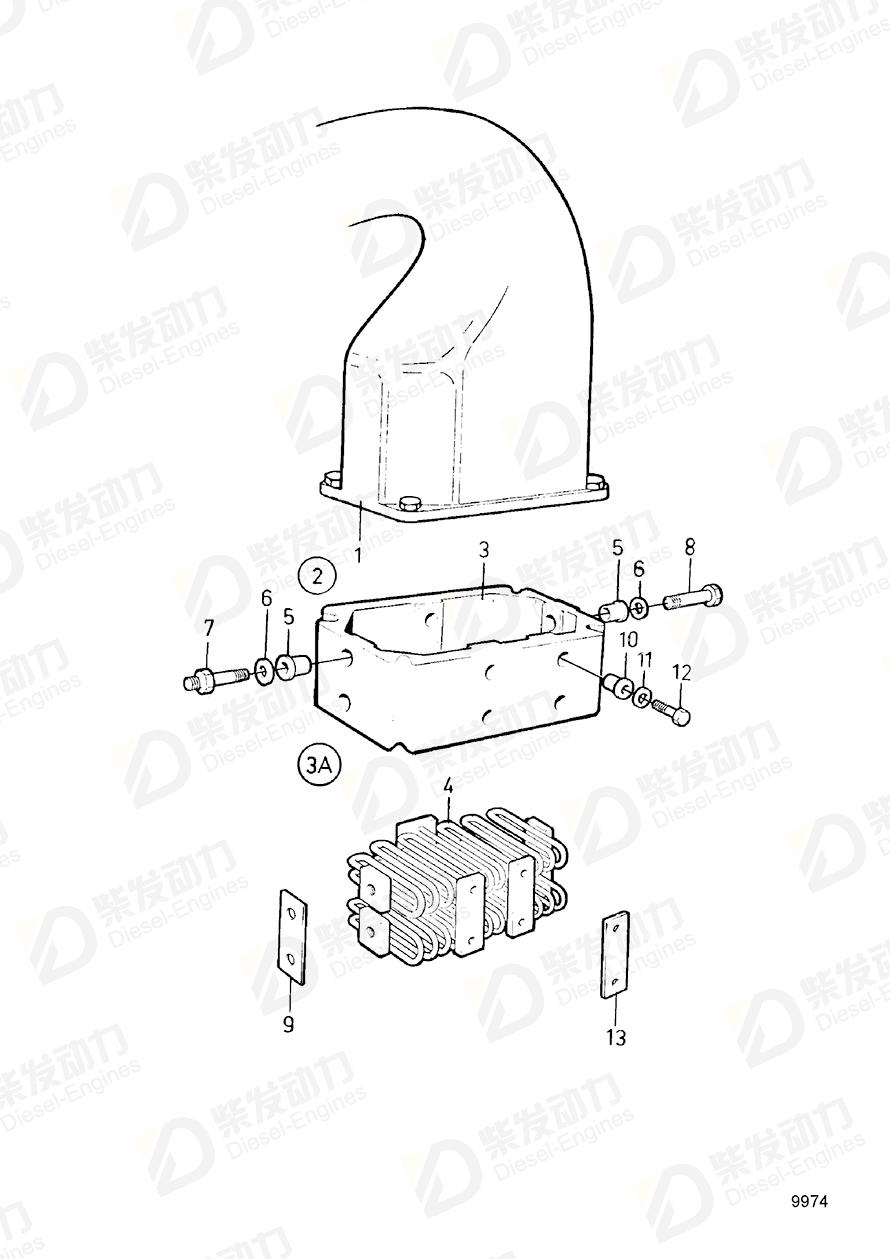 VOLVO Starter Element 470198 Drawing